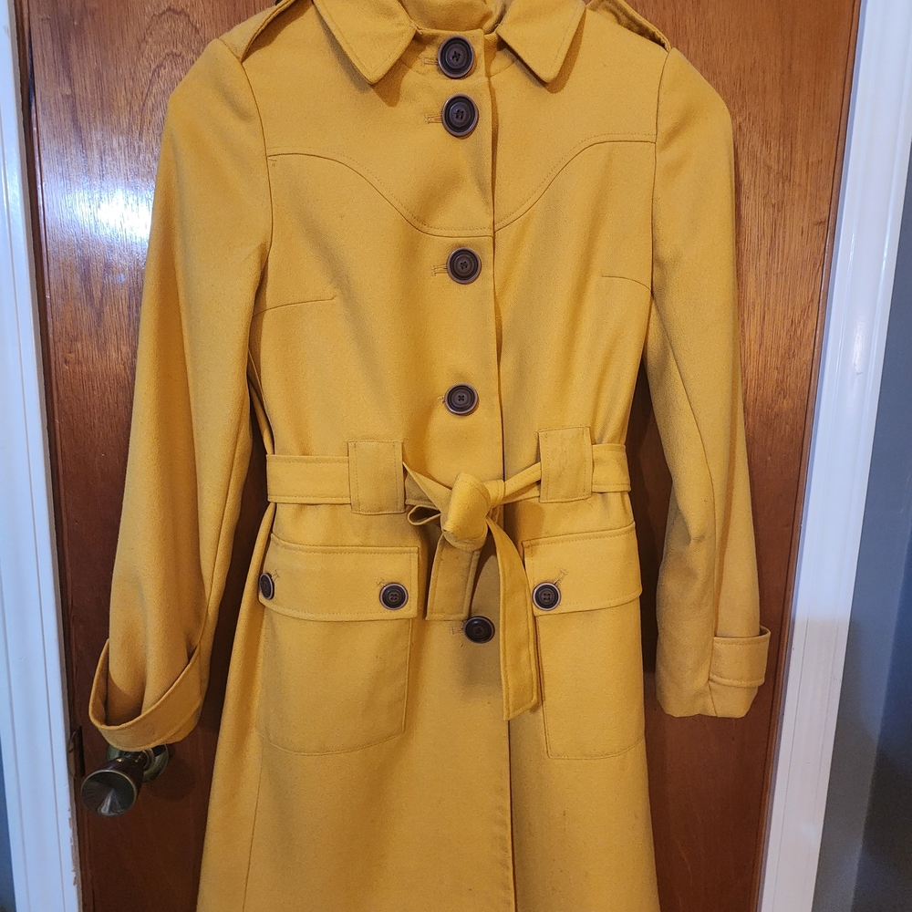 Gold Belted Trench Coat